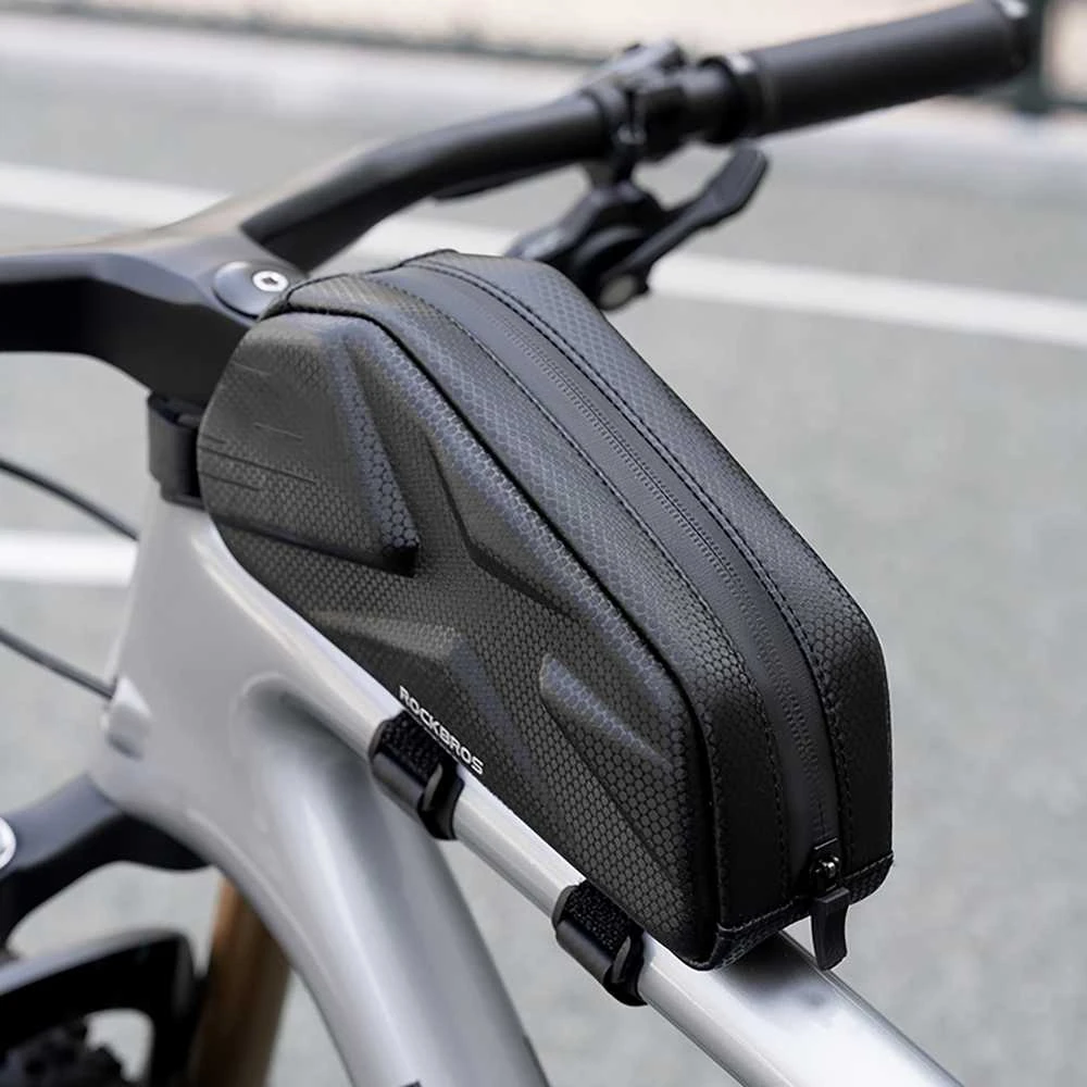 Rockbros Bike Bag, Rigid, Frame, Top Tube, 1.4l - Juodas