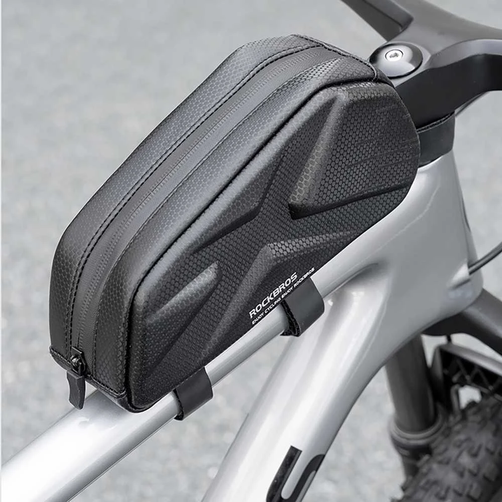 Rockbros Bike Bag, Rigid, Frame, Top Tube, 1.4l - Juodas
