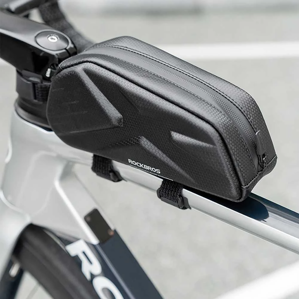 Rockbros Bike Bag, Rigid, Frame, Top Tube, 1.4l - Juodas