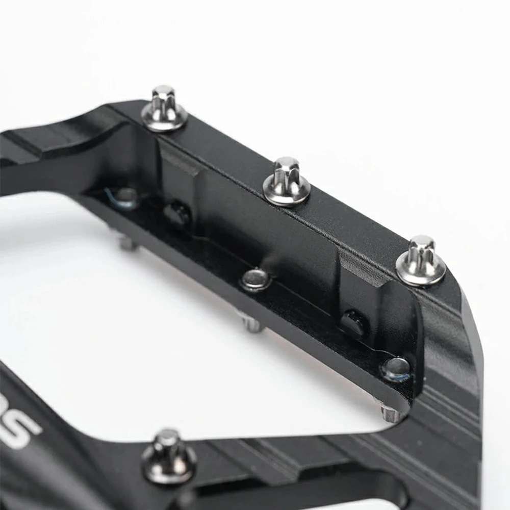 Rockbros C700 atspindintys aliuminio platforminiai dviračių pedalai - Juodas