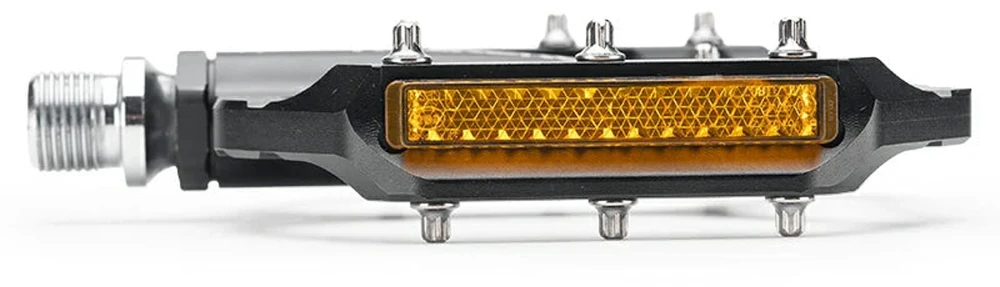 Rockbros C700 atspindintys aliuminio platforminiai dviračių pedalai - Juodas