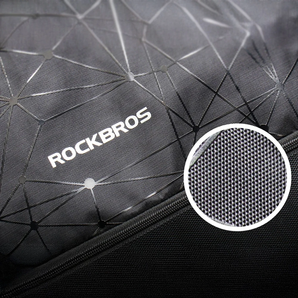 Rockbros D49-2 sportinė kuprinė su raišteliu, užtrauktuku ir ventiliuojama nugara, 9 l - juodas