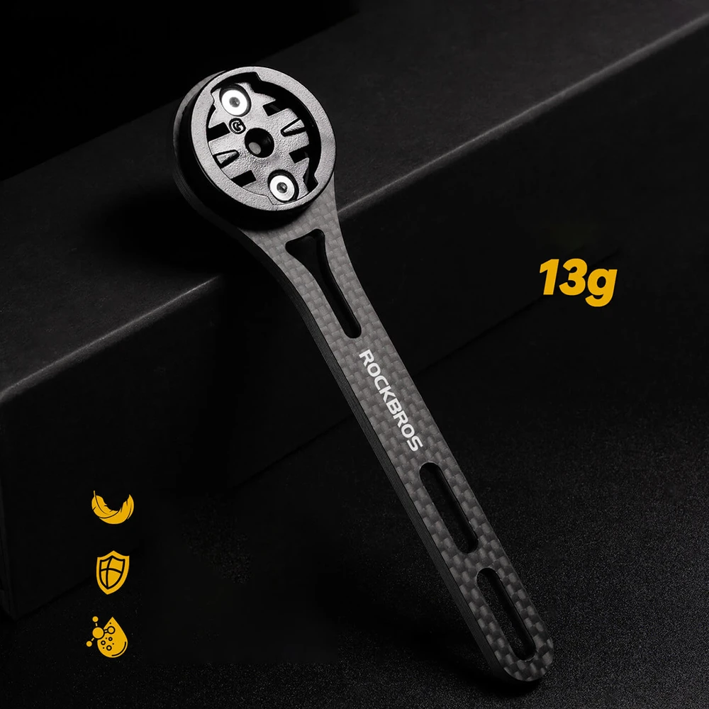 Rockbros FK-307W anglies pluošto dviračio kompiuterio laikiklis - Juodas