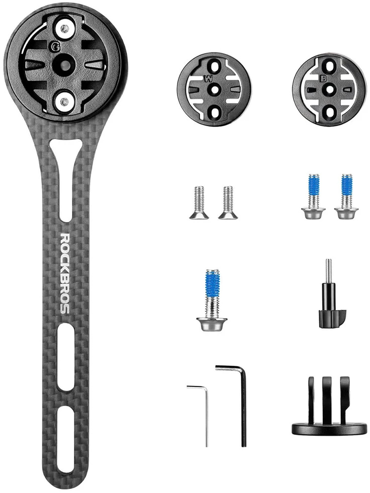 Rockbros FK-307W anglies pluošto dviračio kompiuterio laikiklis - Juodas