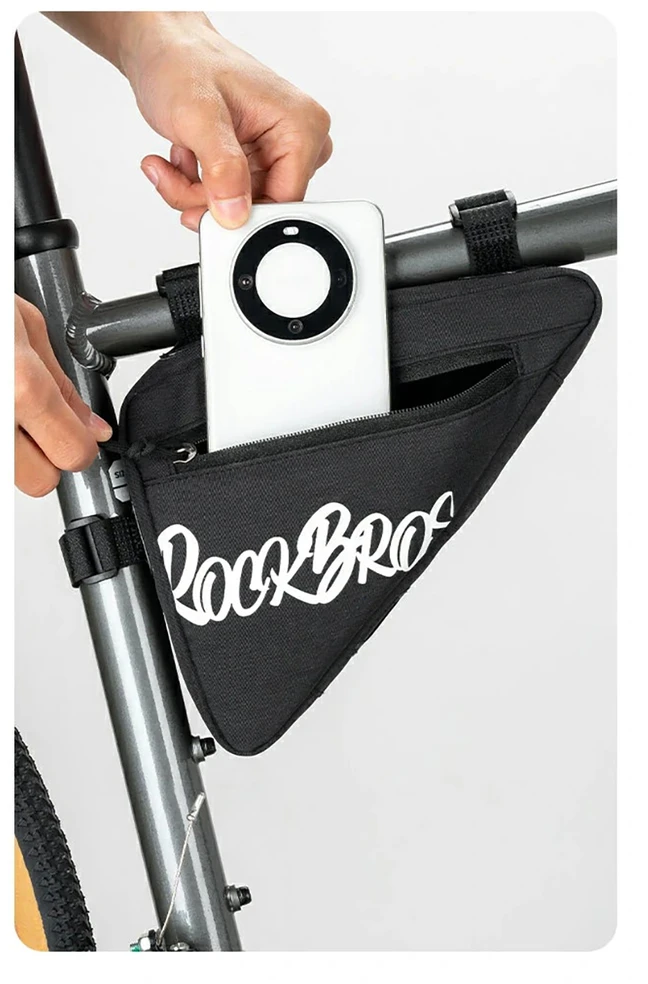 Rockbros G001 Flash Journey Triangle Frame Bike Bag 0.8 l - Juodas