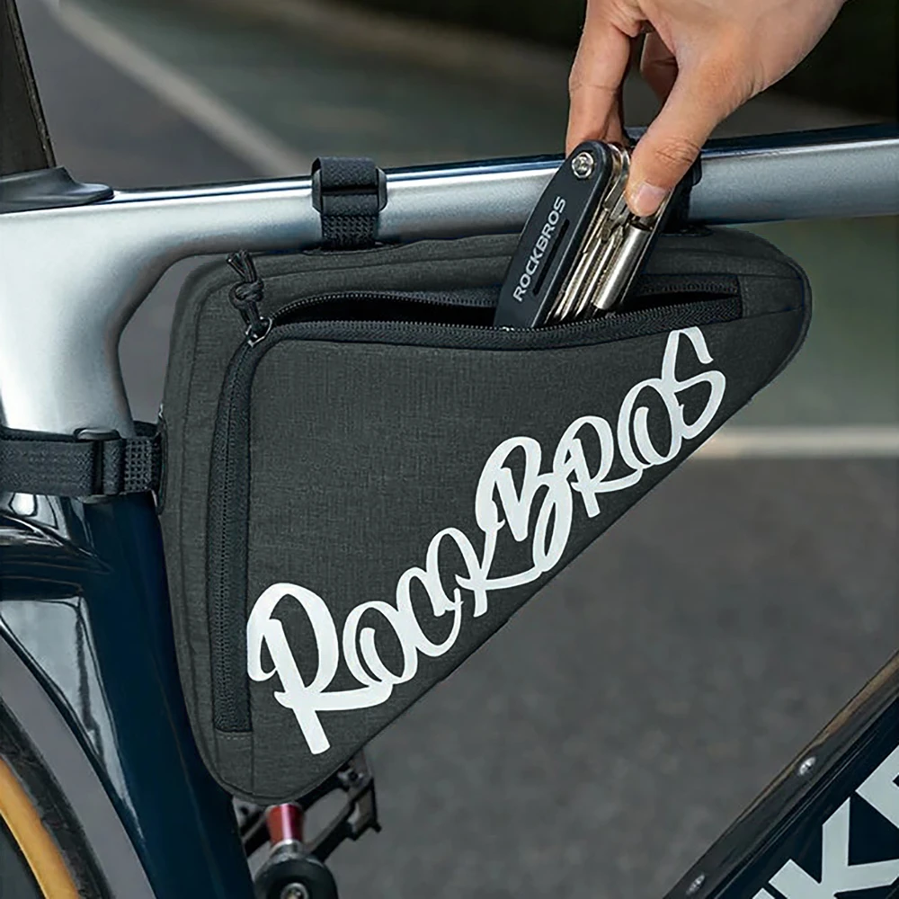 Rockbros G002 Flash Journey Triangle Frame Bike Bag 1.4L - Juodas