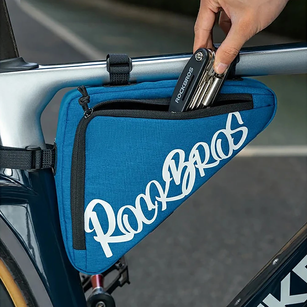 Rockbros G002 „Flash Journey“ trikampio rėmo dviračio krepšys 1,4 l - Mėlyna