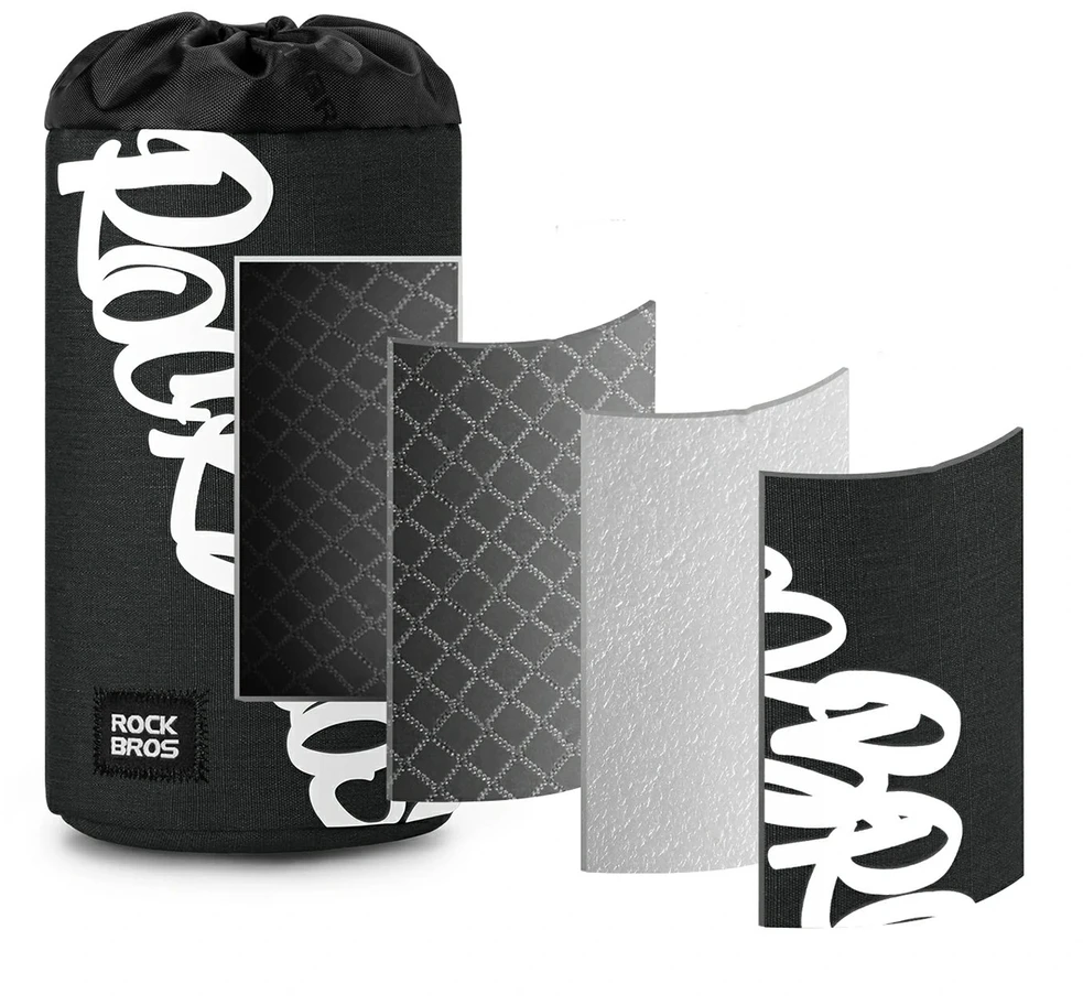 Rockbros G004 Flash Journey 1L Vanduo Bottle Bag - Juodas