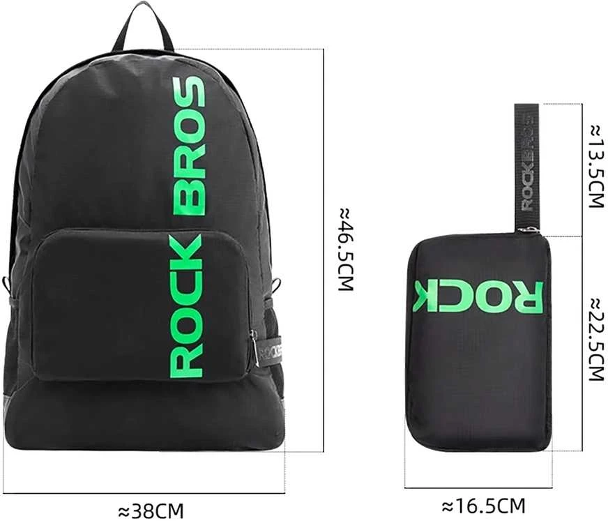 Rockbros H10-BK sports foldable backpack 18 l – juodas