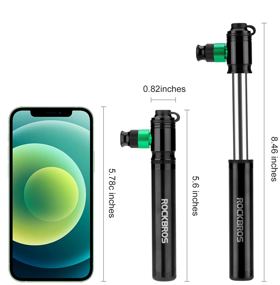 Rockbros HQ-75D-CO2 Manual/Aluminum CO2 Pump - Juodas