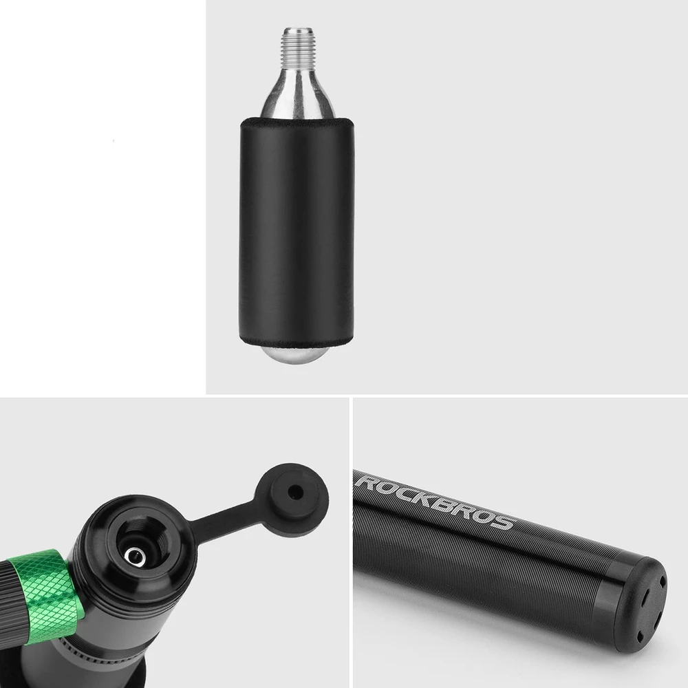 Rockbros HQ-75D-CO2 Manual/Aluminum CO2 Pump - Juodas