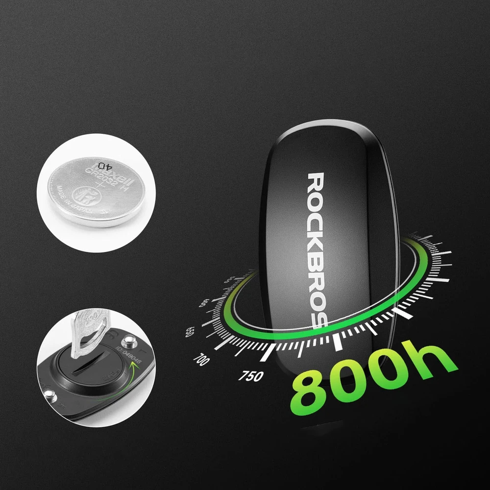 Rockbros HRM812 Bluetooth ANT+ IP67 Heart Rate Monitorius Belt - Juodas