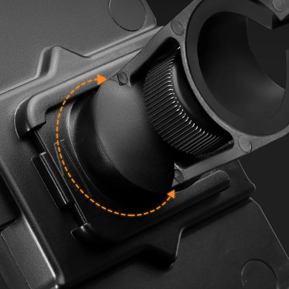 Rockbros HW-117 Handlebar Clamp Phone Holder - Juodas and Oranžinis