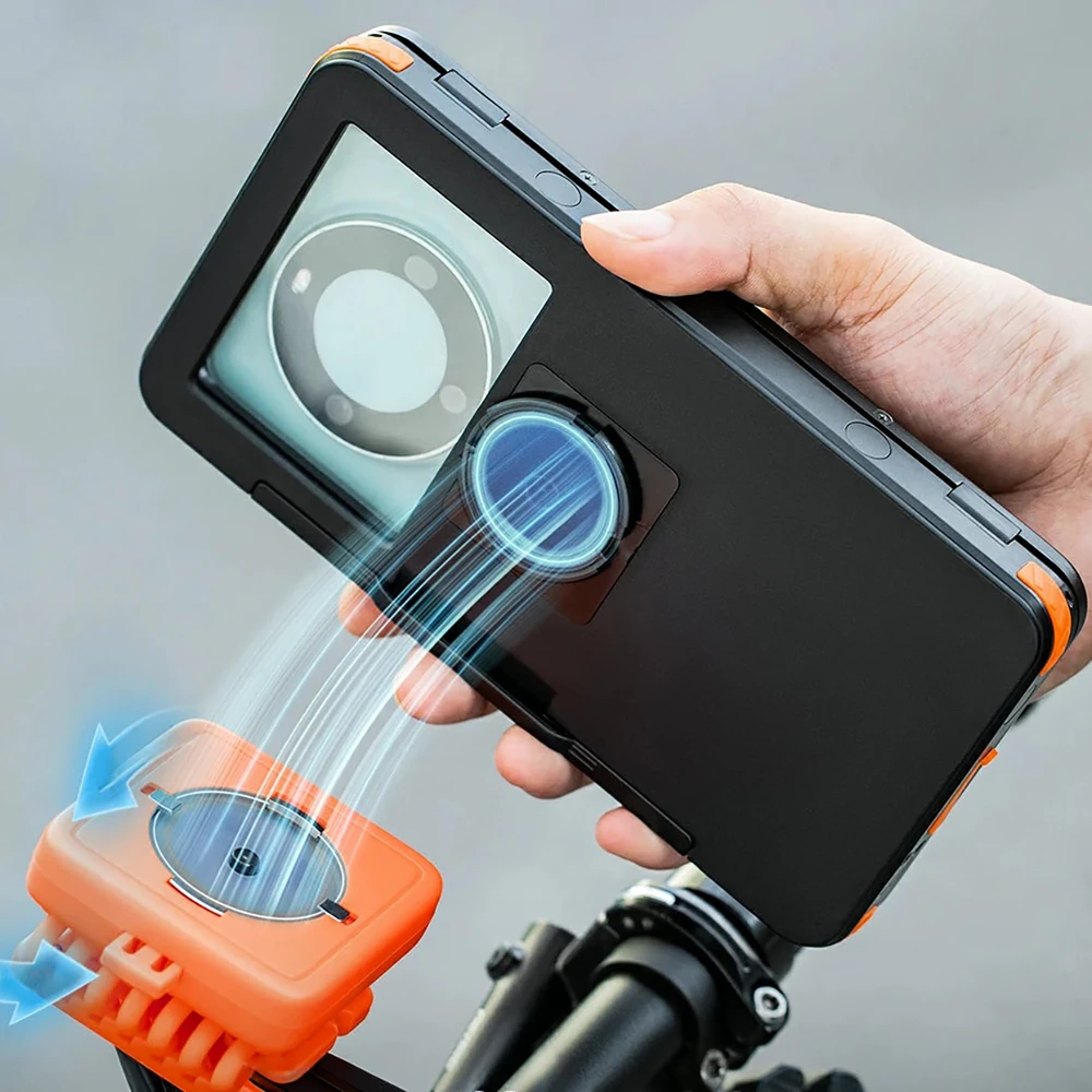 Rockbros HW-87 Magnetic Atsparus vandeniui Phone Holder - Juodas