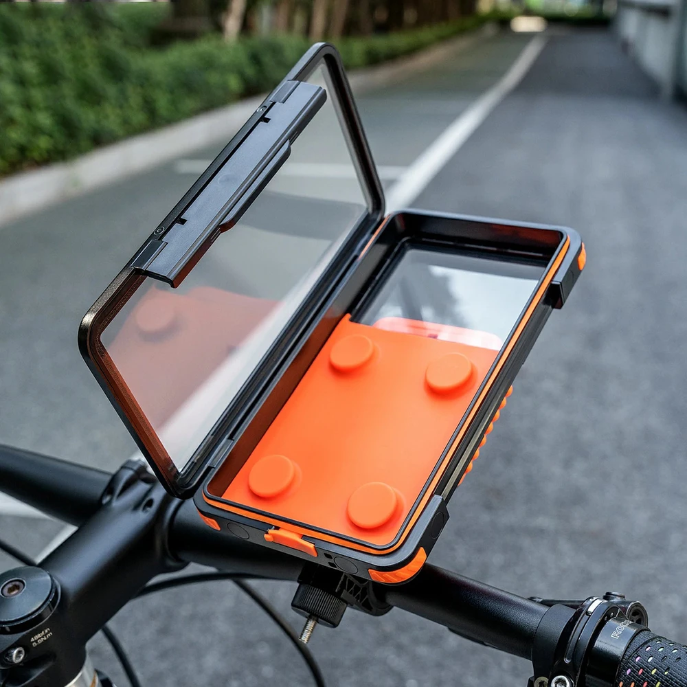 Rockbros HW-87 Magnetic Atsparus vandeniui Phone Holder - Juodas