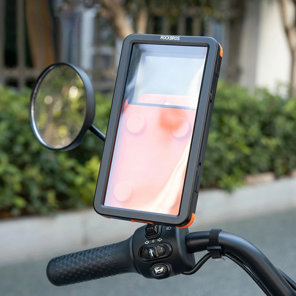 Rockbros HW-87 Magnetic Atsparus vandeniui Phone Holder - Juodas