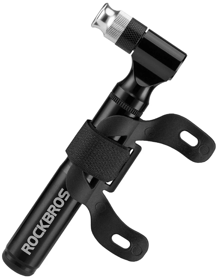 Rockbros JG-PB-11 130 PSI dviračio pompa su rankena ir adatėle - Juodas