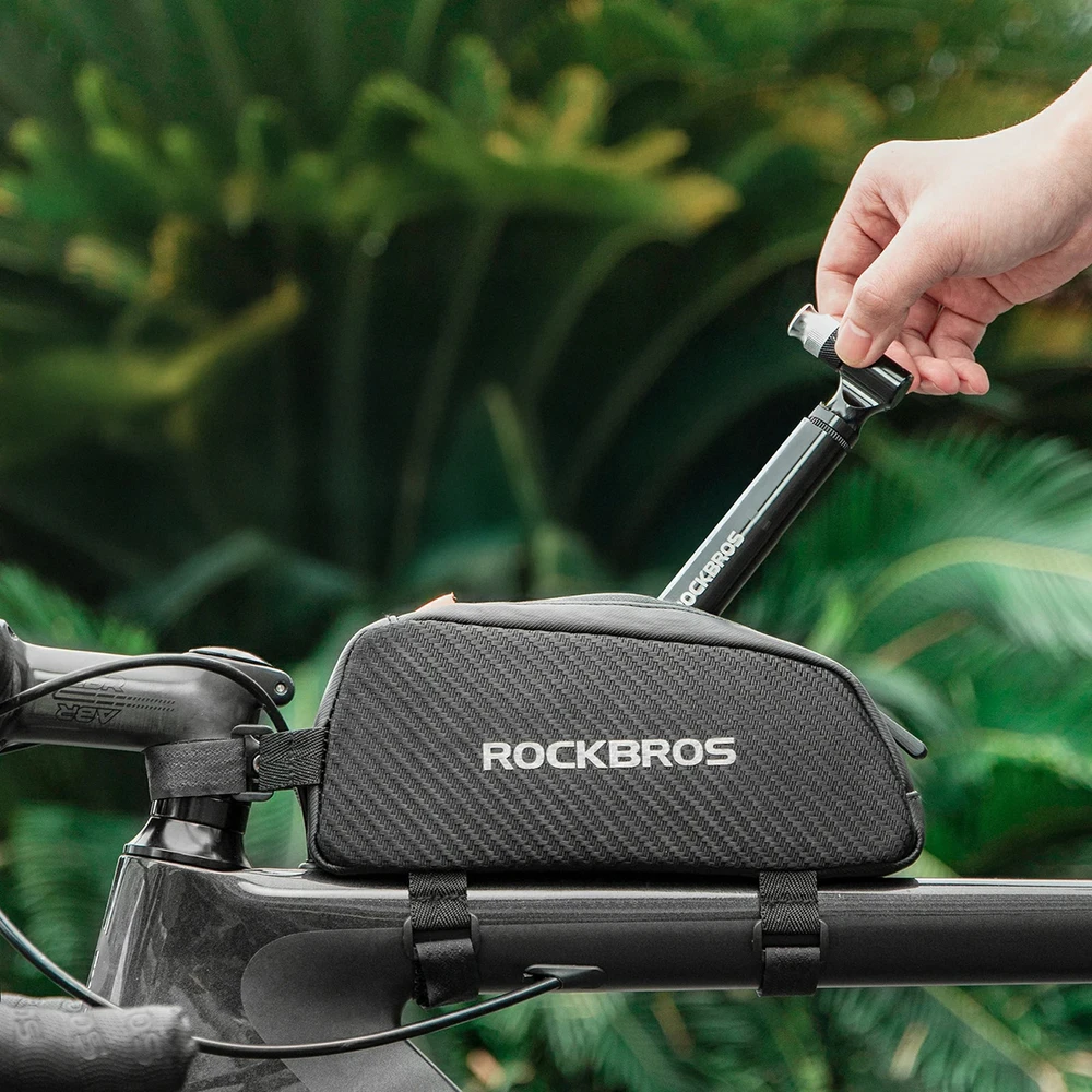 Rockbros JG-PB-11 130 PSI dviračio pompa su rankena ir adatėle - Juodas