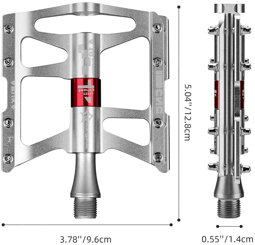 Rockbros JT410 4.10 4 guolių dviračių pedalai - Sidabrinis