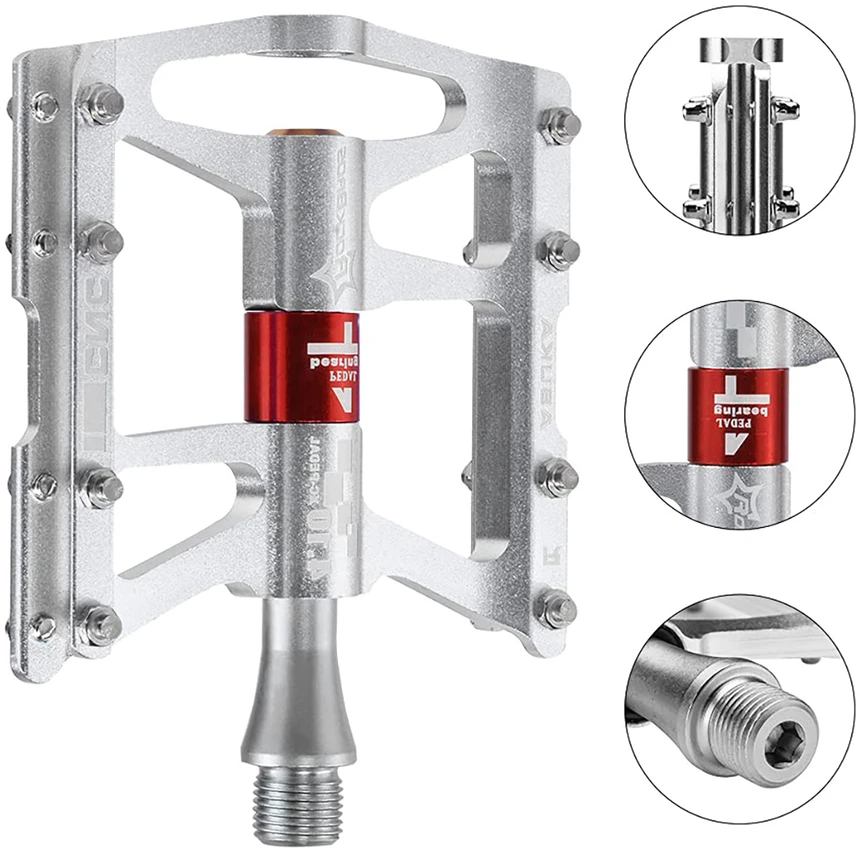 Rockbros JT410 4.10 4 guolių dviračių pedalai - Sidabrinis