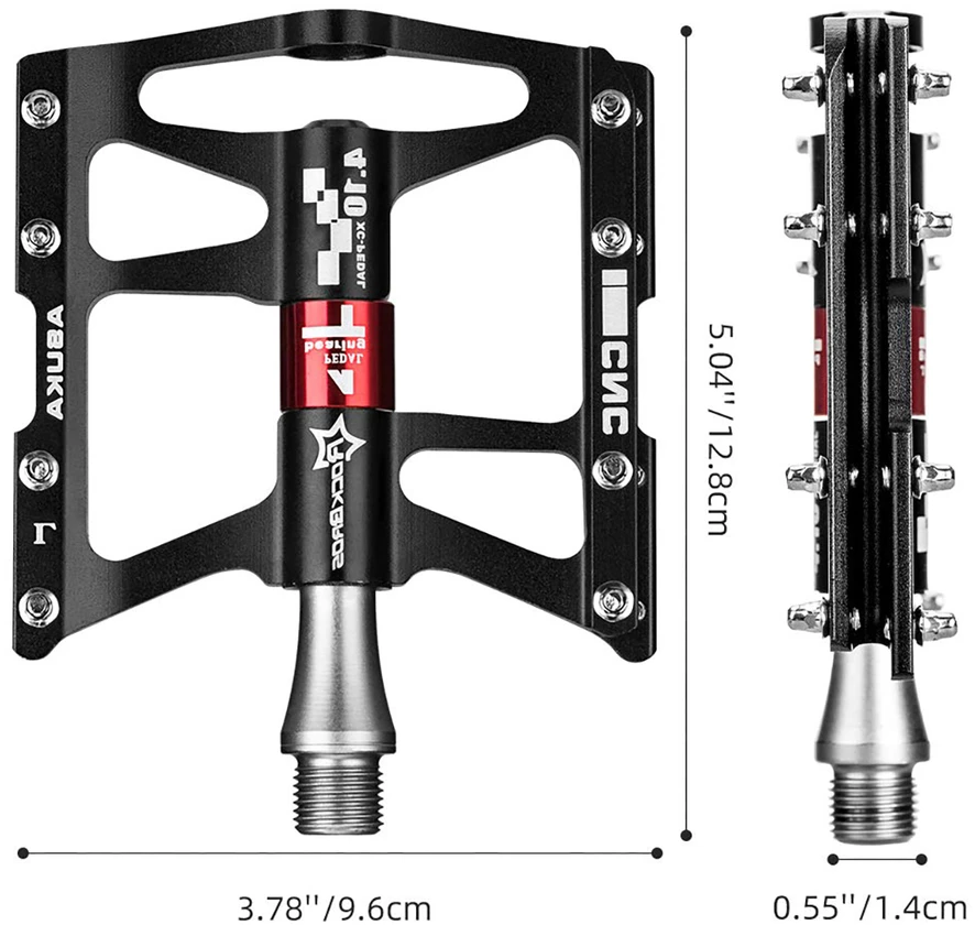 Rockbros JT410 4.10 4 Bearing Bicycle Pedals - Juodas