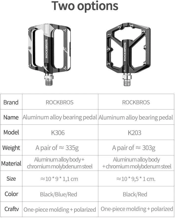 Rockbros K203-BK bicycle pedal set – juodos spalvos
