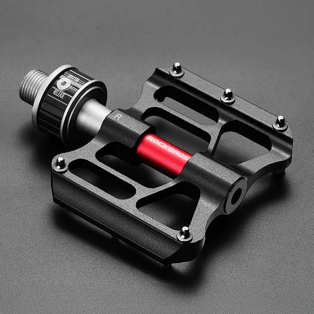 Rockbros K3462F-BK Nuimami greito atleidimo dviračių pedalai - Juodas