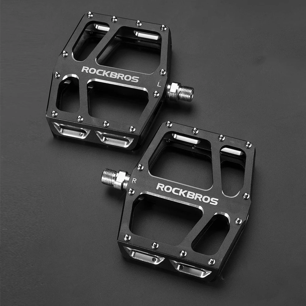 Rockbros K399-BK plačios platformos dviračių pedalai - Juodas