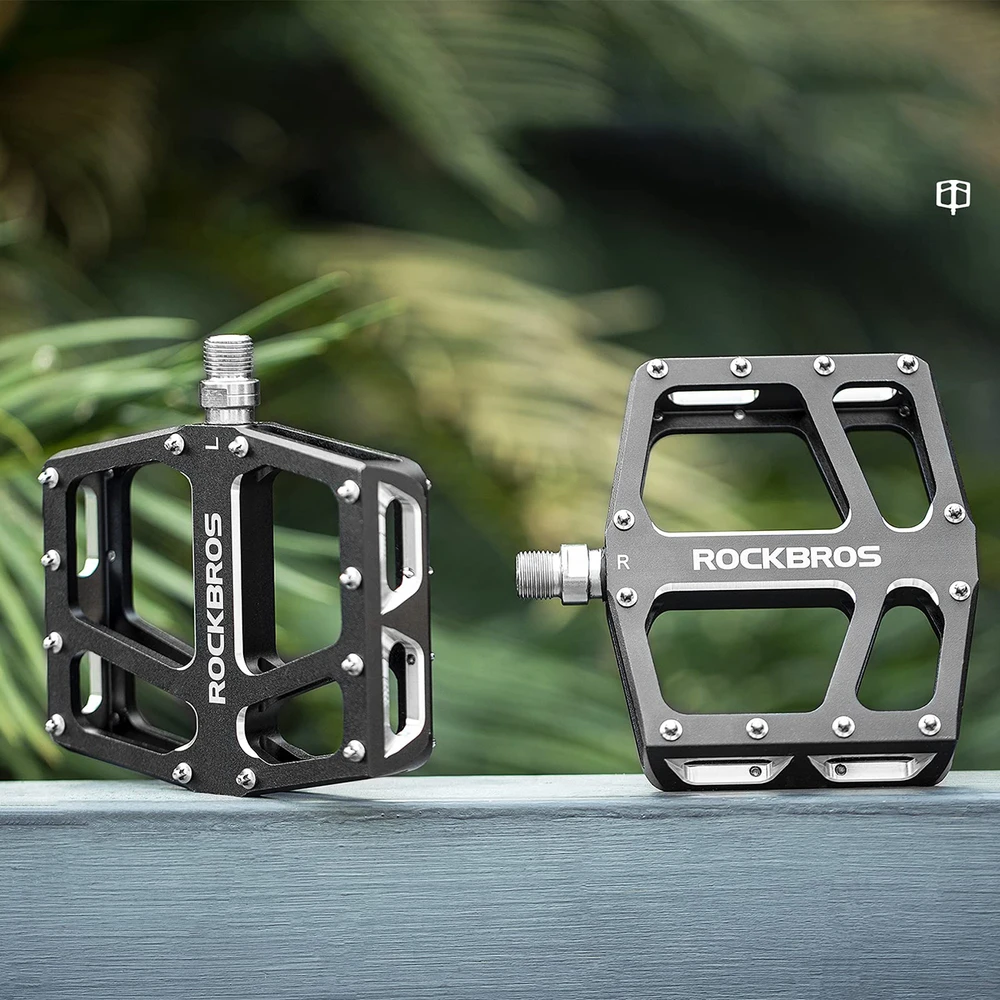 Rockbros K399-BK plačios platformos dviračių pedalai - Juodas