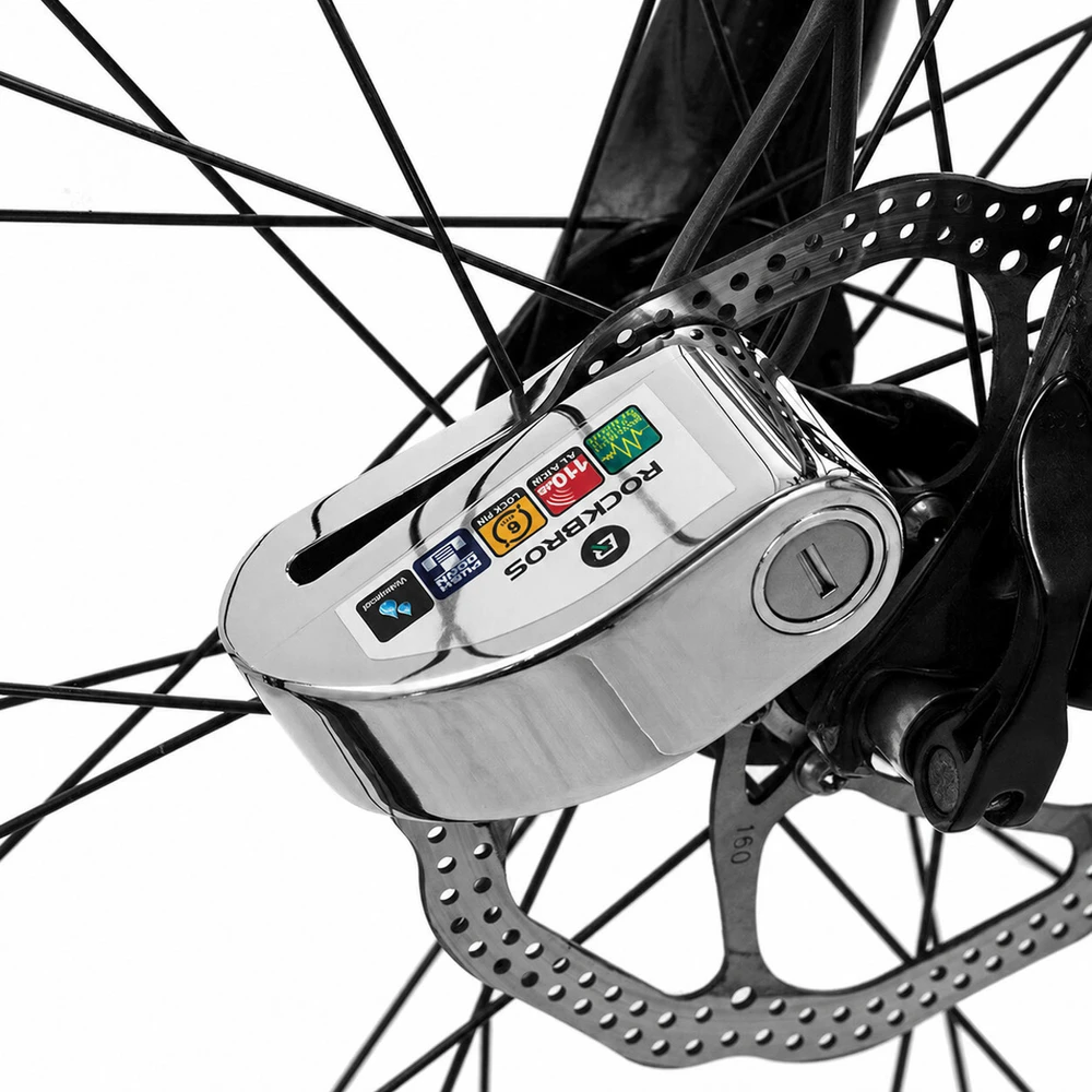 Rockbros LBAYG8308 Bike Lock with Alarm and Disc Lock - Juodas