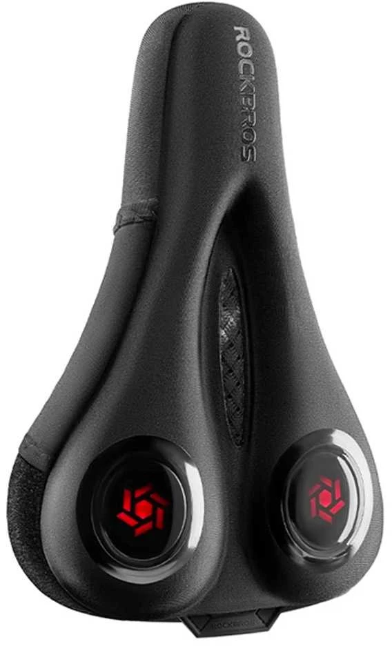 Rockbros LF044R saddle cover + rain cover – juodos spalvos and red