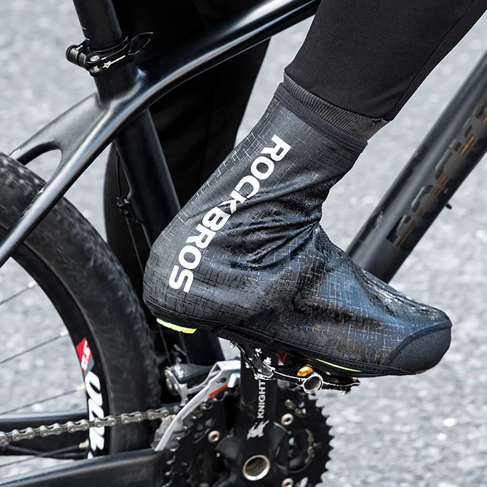 Rockbros LF1081 Windproof Atsparus vandeniui Shoe Covers 42-46 cm - Juodas