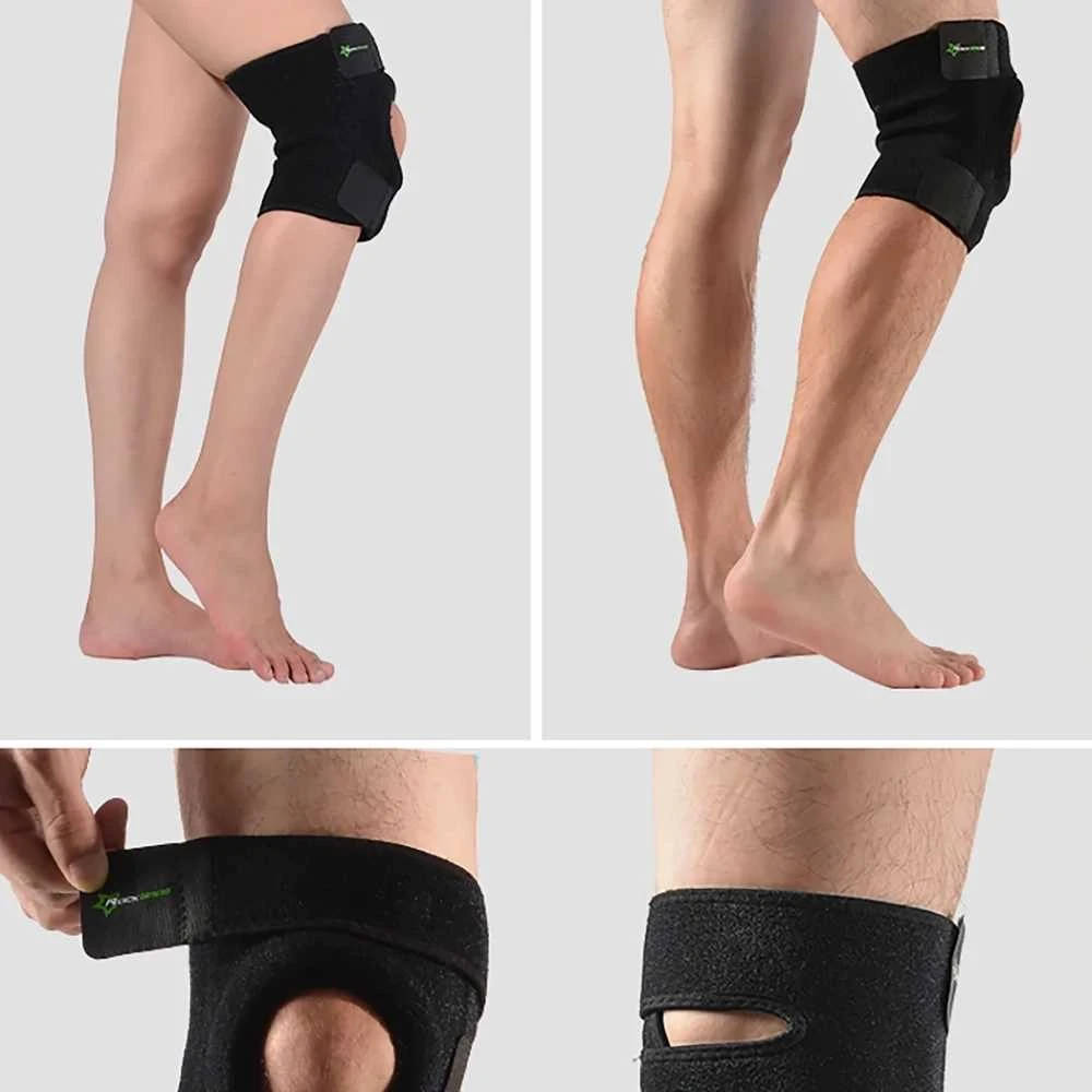 Rockbros LF1106L sports protector for patella and knee joint, dydis L – juodos spalvos