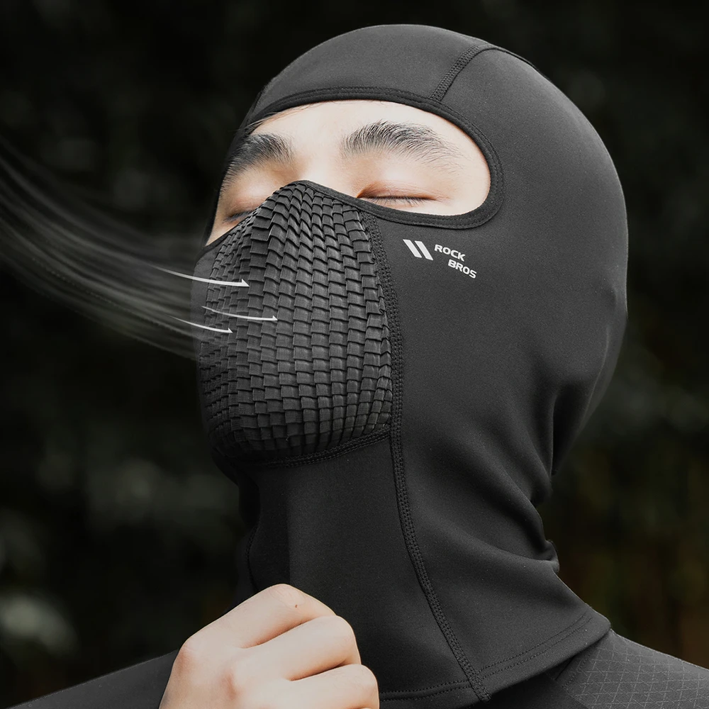 Rockbros LF25699 Fleece Bicycle Balaclava - Juodas