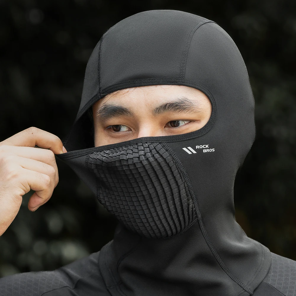 Rockbros LF25699 Fleece Bicycle Balaclava - Juodas