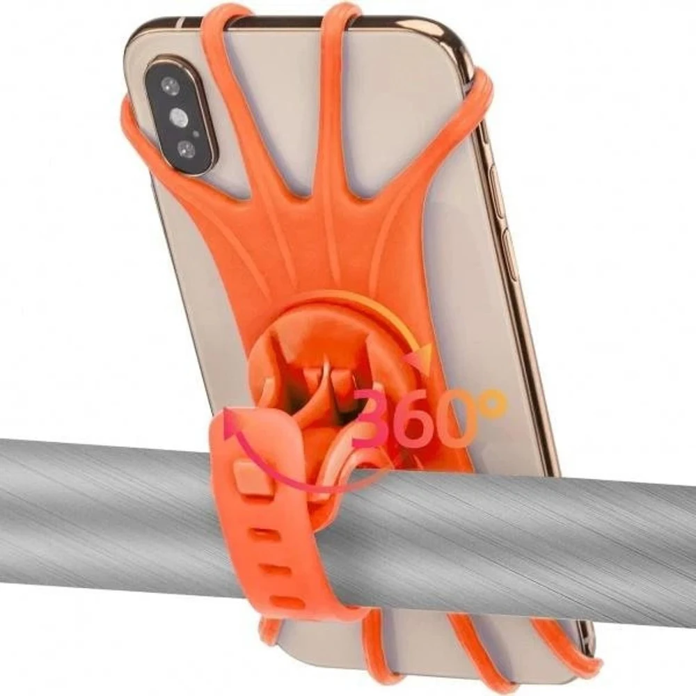 Rockbros LF436 Handlebar Clamp Phone Holder - Oranžinis
