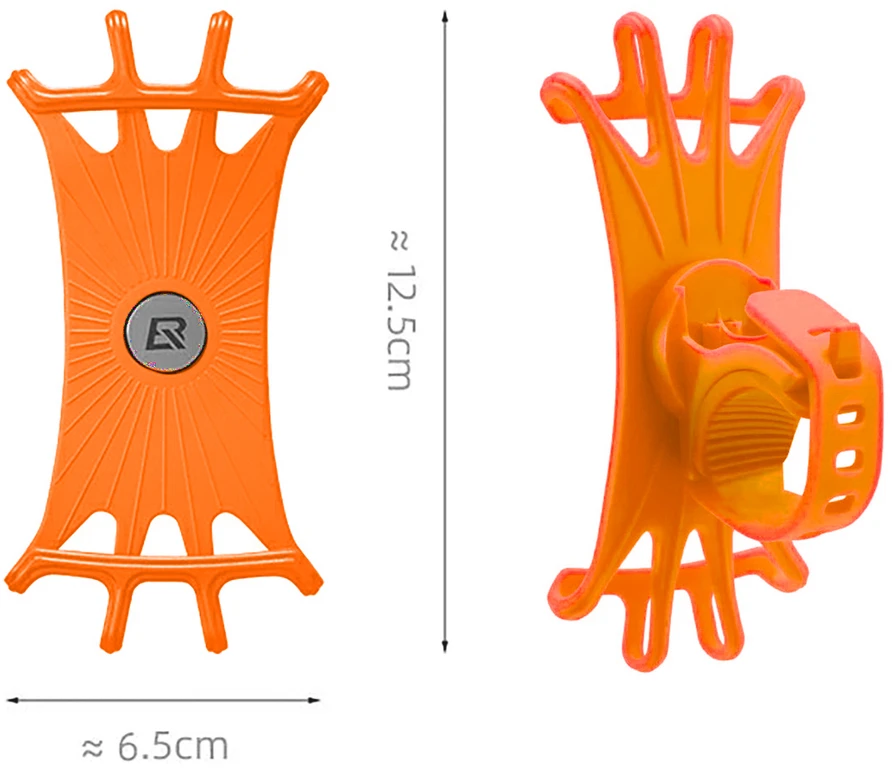 Rockbros LF436 Handlebar Clamp Phone Holder - Oranžinis