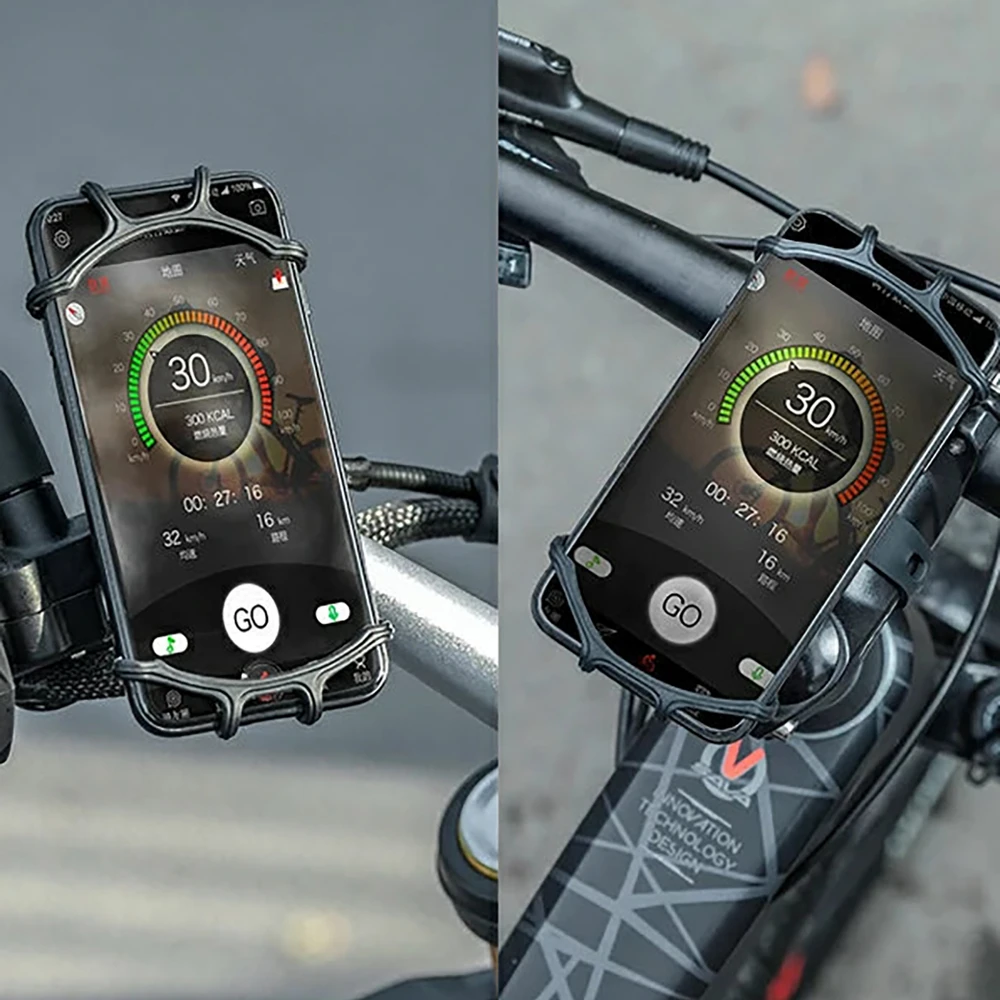 Rockbros LF436 Handlebar Clamp Phone Holder – Juodas