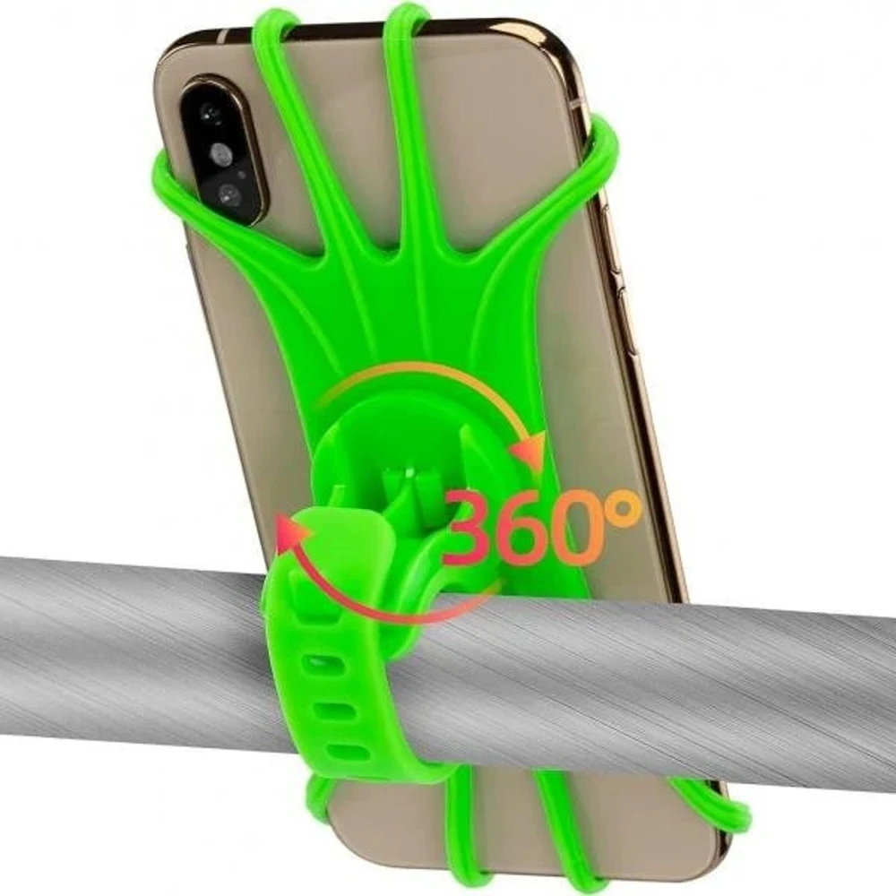 Rockbros LF436 Handlebar Clamp Phone Holder - Žalias
