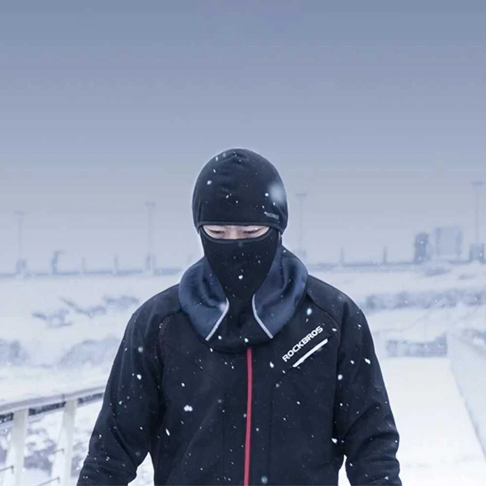 Rockbros LF8113-1 cycling balaclava, universal size - juodas