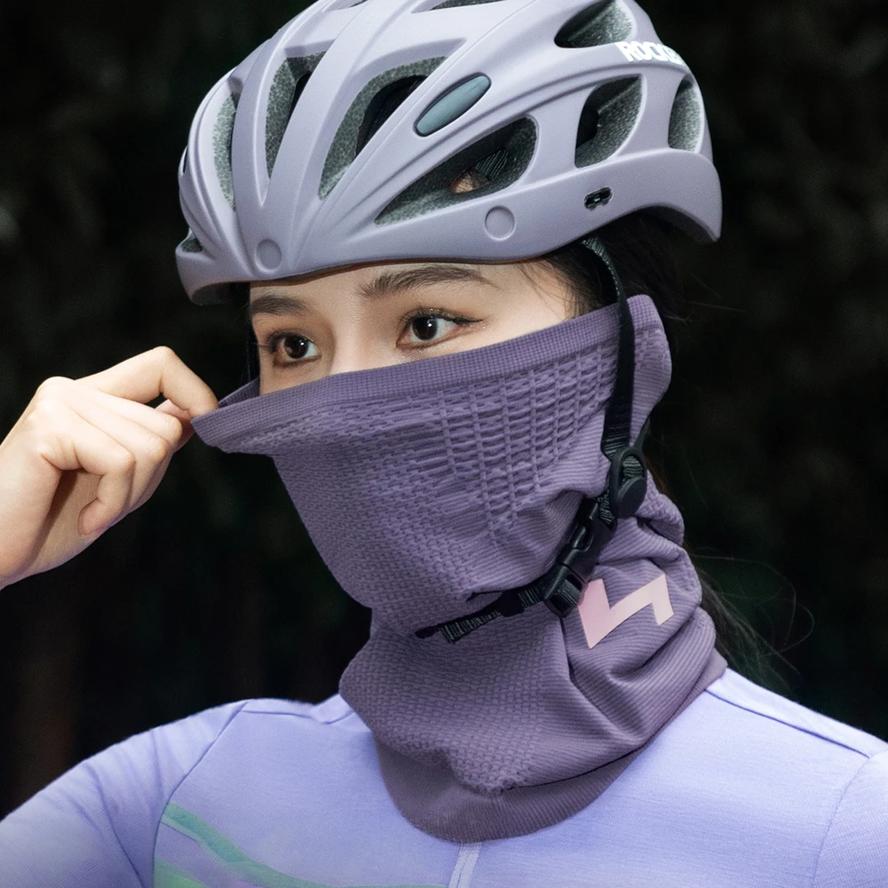 Rockbros LFA23 TVI Women's Knitted Bicycle Neck Warmer - Violetinė