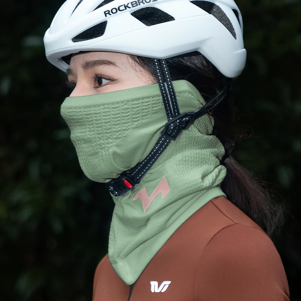Rockbros LFA23 TVI Women's Knitted Bicycle Neck Warmer - Žalias
