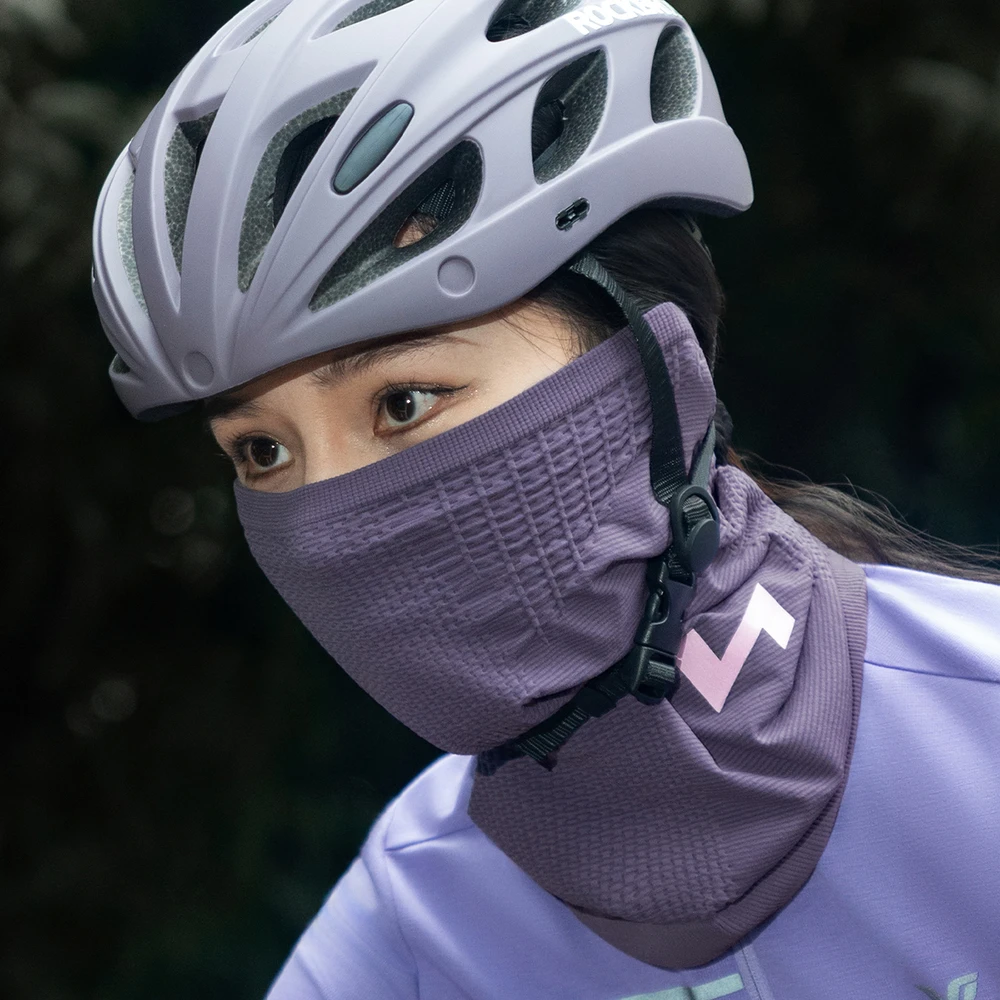 Rockbros LFA23 TVI Women's Knitted Bicycle Neck Warmer - Violetinė