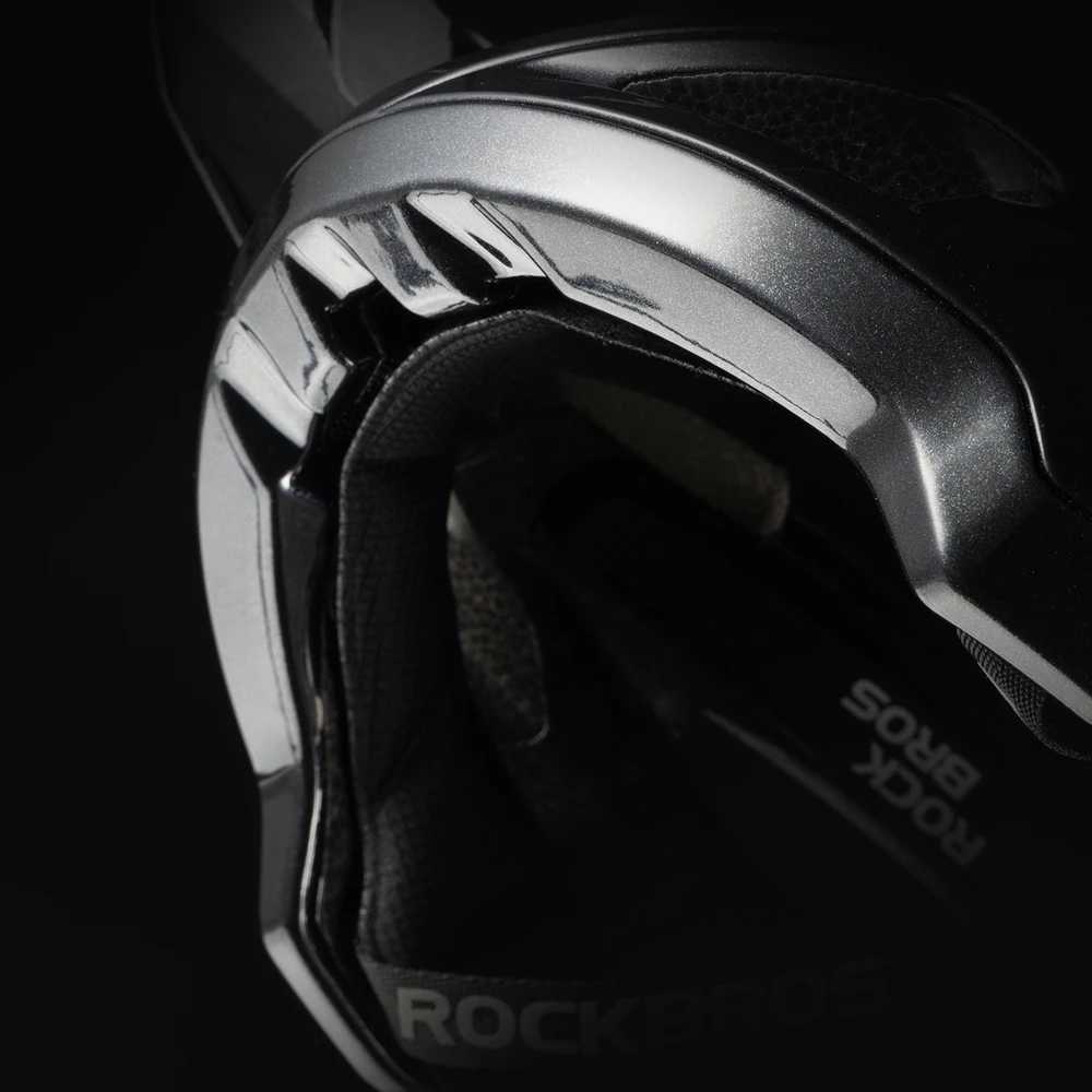 Rockbros LK-99 Kalnų dviratis Helmet with Adjustable Visor and Magnetic Closure 58-62 cm - Juodas