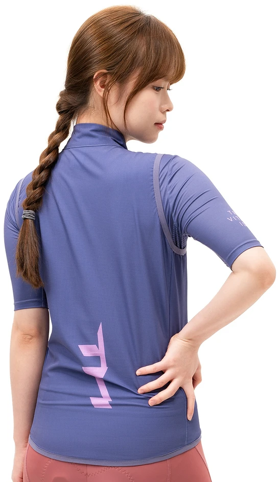 Rockbros MJ008 TVI Windproof Women's Cycling Vest S - Violetinė