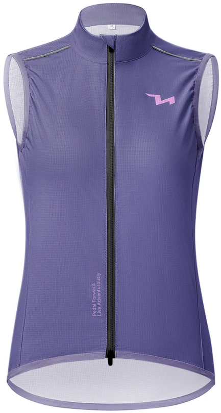 Rockbros MJ008 TVI Windproof Women's Cycling Vest M - Violetinė