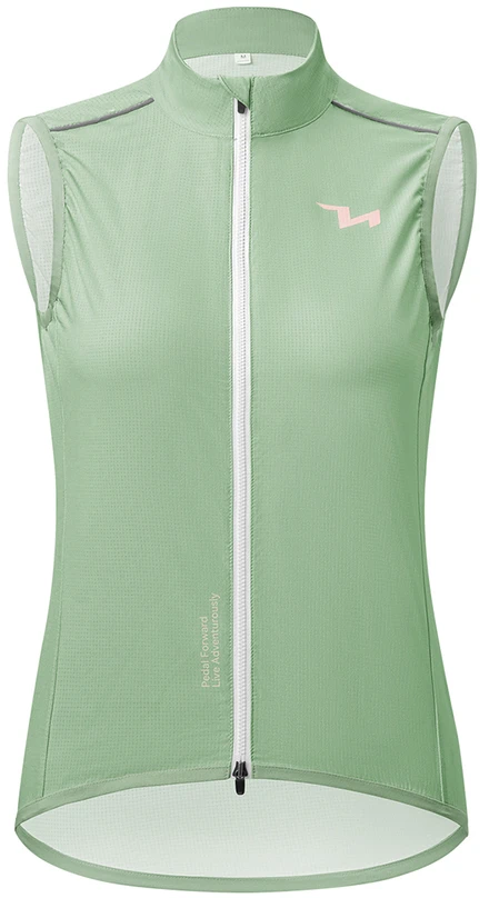 Rockbros MJ008 TVI Windproof Women's Cycling Vest M - Žalias