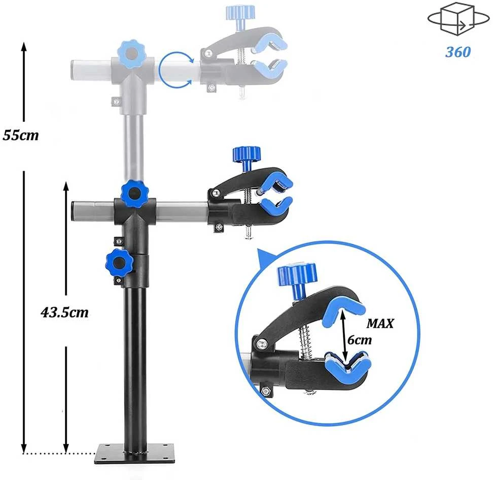 Rockbros MP-01 stalinis serviso stovas dviračiams su rankenėlėmis - juodas