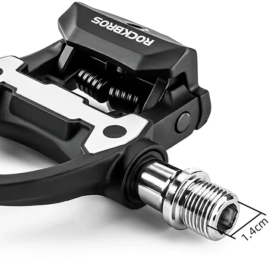 Rockbros P602 bicycle pedals SPD-SL system - juodas