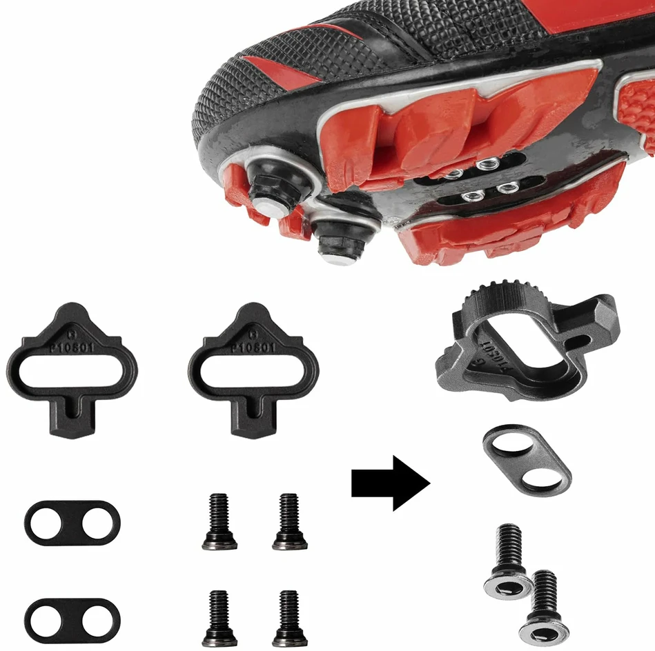 Rockbros PD303 pusiau užrakinami platforminiai dviračių pedalai - Juodas